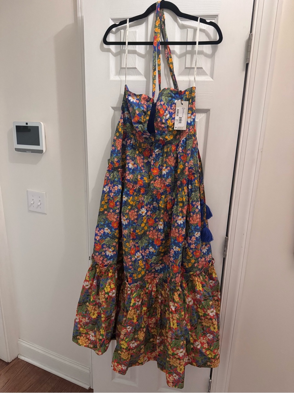 Cara Cara Blue Multi Floral Midi Dress